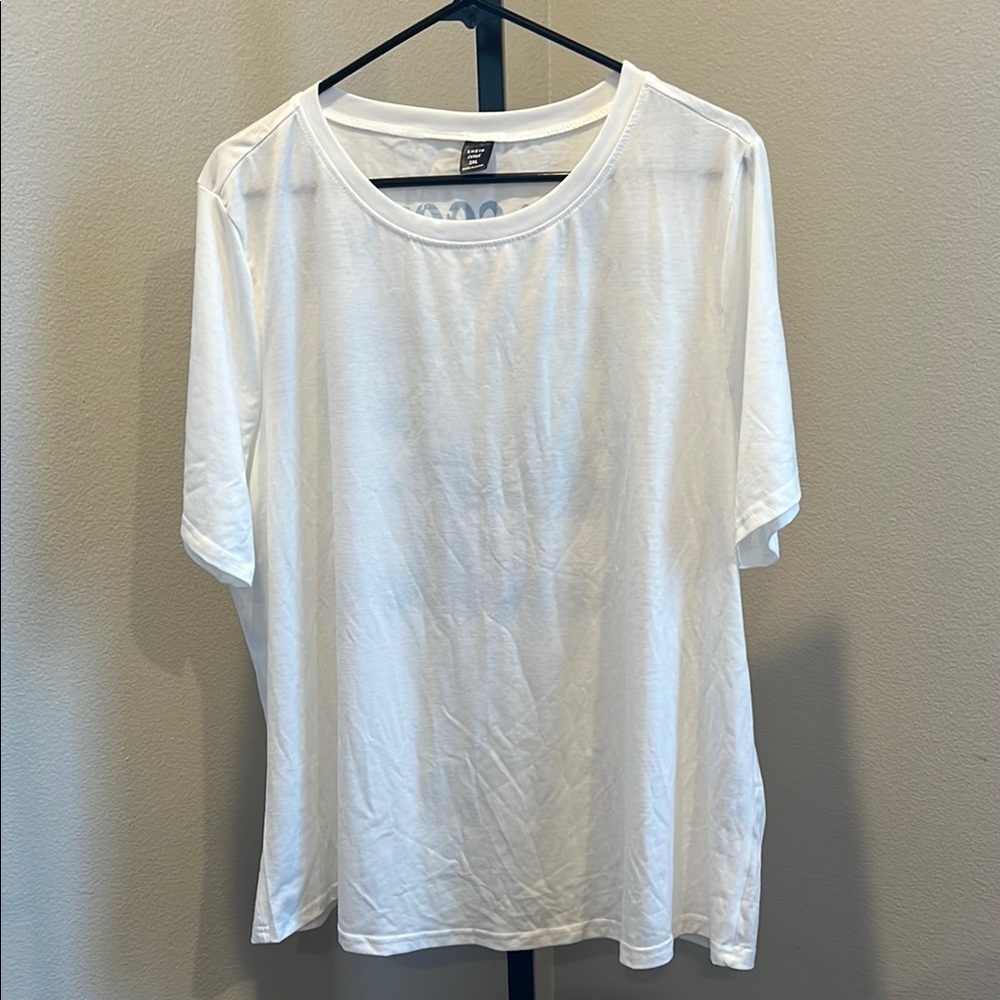 SHEIN White Relaxed Short Sleeve T-Shirt NWOT